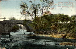 Allens Creek Along the R.S.&E. Electric Railway Rochester, NY Postcard Postcard