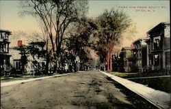 Park Ave. from South St Utica, NY Postcard Postcard