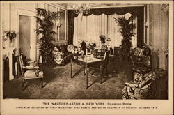 The Waldorf-Astoria, Drawing Room New York, NY Postcard Postcard