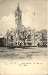 Calvary M. E. Church New York, NY Postcard Postcard