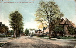 Riverside Drive Binghamton, NY Postcard Postcard