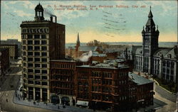 D.S. Morgan Building, Law Exchange Building, City and County Hall Postcard