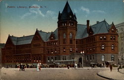 Public Library Postcard