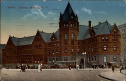 Public Library Buffalo, NY Postcard Postcard