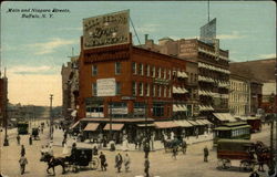 Main and Niagara Streets Postcard