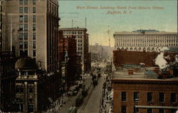 Main Street, Looking north from Seneca Street Postcard