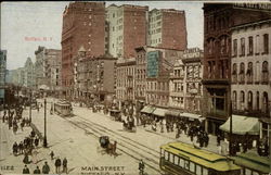 Main Street Buffalo, NY Postcard Postcard