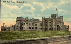 65th Regt. Armory Buffalo, NY Postcard Postcard