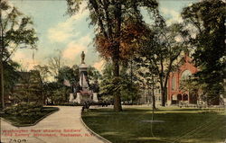 Washington Park showing Soldiers' and Sailors' Monument Postcard