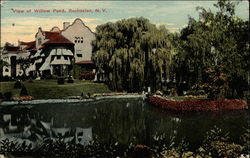 View of Willow Pond Rochester, NY Postcard Postcard