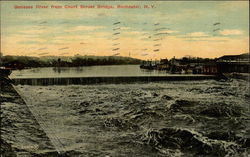 Genesee River From Court Street Bridge Postcard