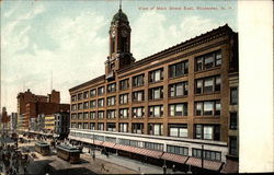 View of Main Street East Rochester, NY Postcard Postcard