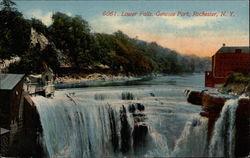 Lower Falls, Genesee Park Rochester, NY Postcard Postcard