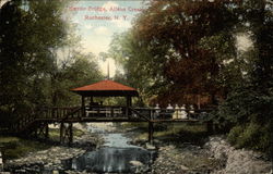 Rustic Bridge, Allens Creek Postcard