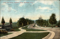 Walk and Drive, Highland Park Rochester, NY Postcard Postcard