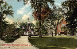 Washington Park showing Soldiers' and Sailors' Monument Rochester, NY Postcard Postcard