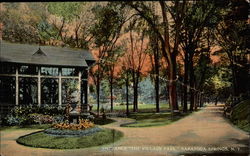 Entrance "The Village Park" Postcard