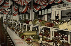 Vegetable Display, New York State Fair Postcard