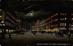 Salina Street by Night Postcard