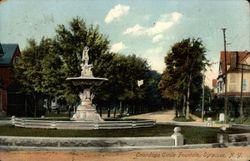 Onandaga Circle Fountain Postcard