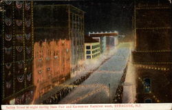 Salina Street at night Postcard