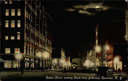 Salina Street, looking South from Jefferson Postcard