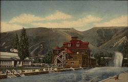 Bath House, Clinic and Warm Water Swimming Pool at Glenwood Springs Postcard