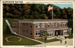 Superior Baths Hot Springs, AR Postcard Postcard