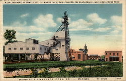 Kathleen Coal Mine Dowell, IL Postcard Postcard