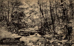 Falls River, Near Site of first Ivory Factory Essex, CT Postcard Postcard