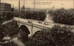 Hamlet Bridge, Blackstone River Postcard