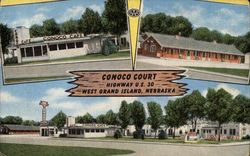 Conoco Court Motel Grand Island, NE Postcard Postcard