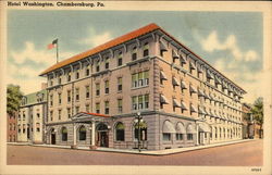 Hotel Washington Chambersburg, PA Postcard Postcard