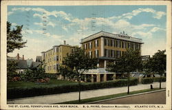 The St.Clare, Pennnsylvania Ave., Near Beach Postcard