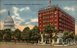 Hotel Commodore, Union Station Plaza Postcard