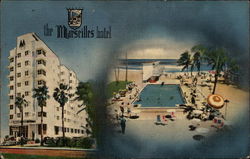 The Marseilles Hotel Miami Beach, FL Postcard Postcard