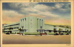 NBC Radio City, Sunset and Vine Hollywood, CA Postcard Postcard