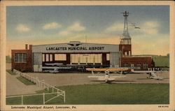 Lancaster Municipal Aiport Pennsylvania Postcard Postcard