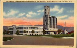 Central Warehouse & Grain Elevator of the "Mormon" Welfare Program Salt Lake City, UT Postcard Postcard