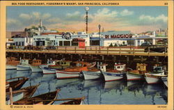 Sea Food Restaurant, Fisherman's Wharf Postcard