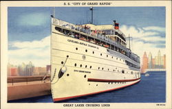 S. S. "City of Grand Rapids" Cruise Ships Postcard Postcard