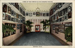 Lobby of the Famous Elitch Gardens Theatre Postcard