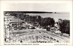 View from Roller Coaster Winnipeg Beach, MB Canada Manitoba Postcard Postcard