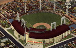 Miami Stadium, America's Finest Baseball Park Postcard