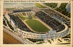 Soldiers’ Field and Field Museum at the Lake Front Postcard