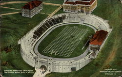 Stadium, Syracuse University Postcard