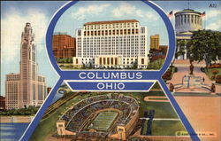 Scenes from Columbus Ohio Postcard Postcard