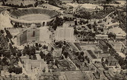 Medical Center with Pitt Stadium in the background Pittsburgh, PA Postcard Postcard