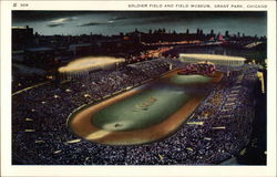 Soldier Field and Field Museum, Grant Park Postcard