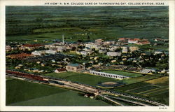 Air View - A&M College Game on Thanksgiving Day College Station, TX Postcard Postcard